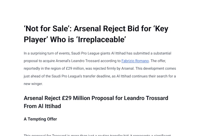 write football or soccer articles for your website